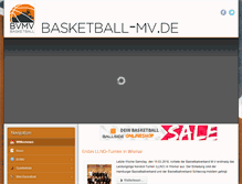 Tablet Screenshot of basketball-mv.de
